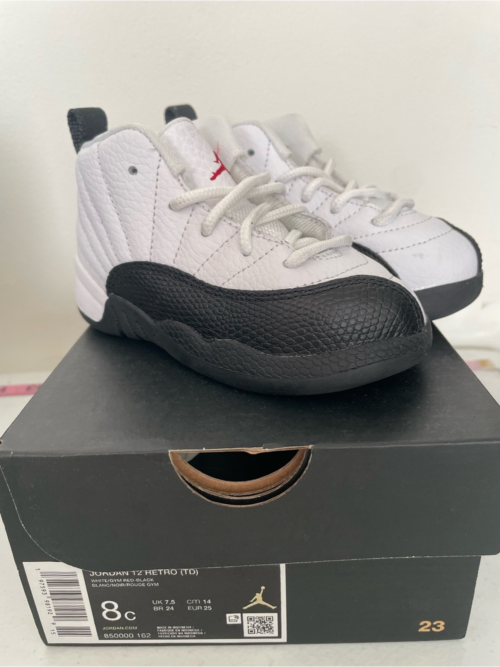 Jordan 12 Retro (TD) Size 8c